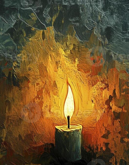Flame and shadow